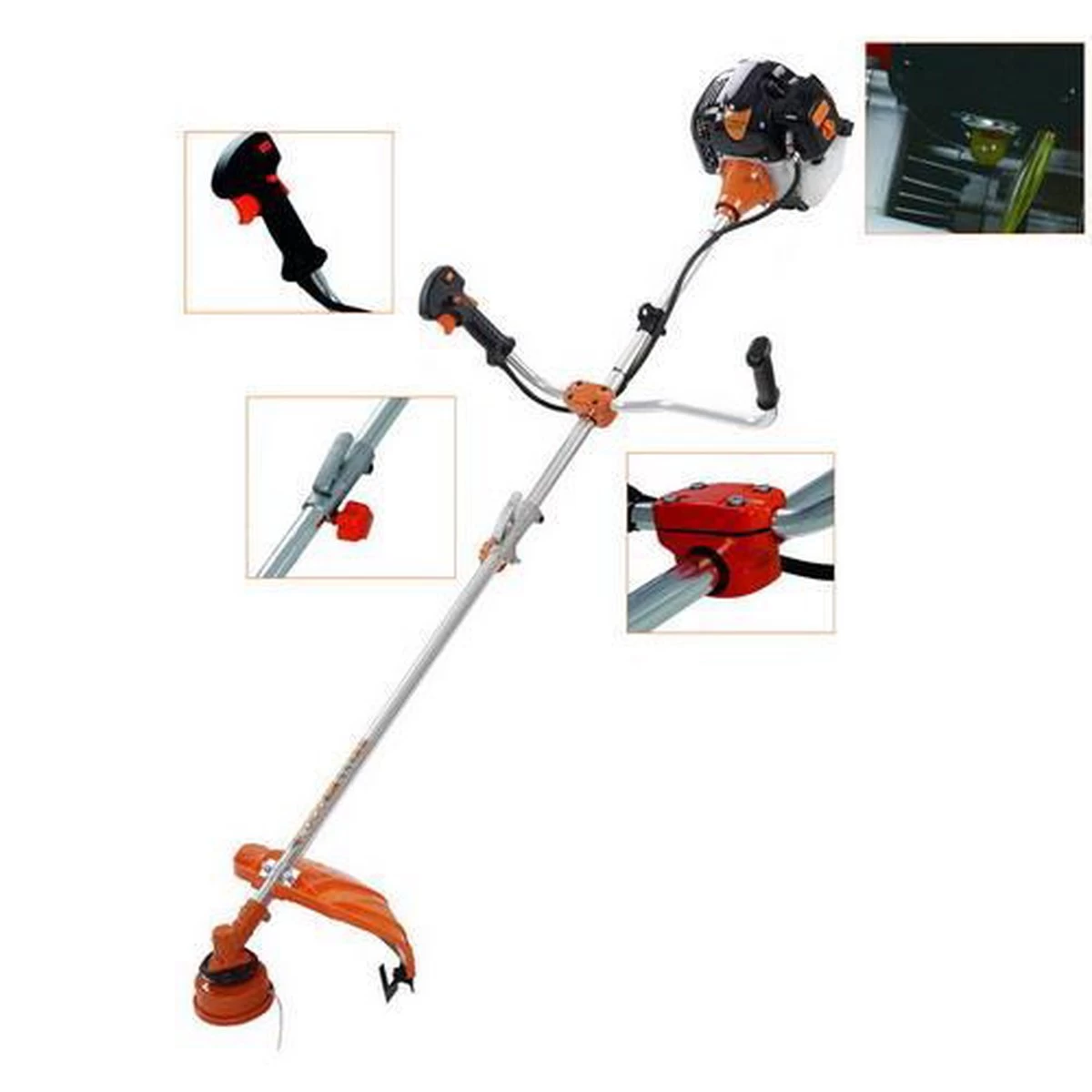 TIMBERPRO – 2in1 - Bosmaaier - Kantenmaaier - Benzine - 52 Cc - Draad En Mes - 3,0 PK 4 TIMBERPRO – 2in1 - Bosmaaier - Kantenmaaier - Benzine - 52 Cc - Draad En Mes - 3,0 PK - Afbeelding 4