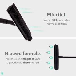CLEANLY® Rubberen Bezem Met Vloerwisser - Kappersbezem - Zachte Bezem Binnen & Buiten - Vloertrekker Met Steel - 68-150 Cm -Tuin Kortingswinkel 1200x1200 346