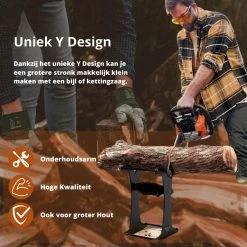 Miseru Houtklover – Zonder Bijl – No Axe – HANDMADE In Holland Houtsplijter – Houtkliever – Houtklover Voor Aanmaakhout – Ook Voor Stammen - Metaal -Tuin Kortingswinkel 1200x1200 382