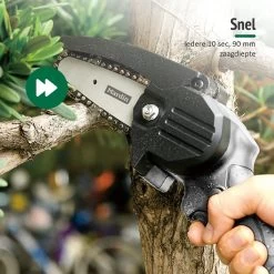 Mardin Mini Kettingzaag - Snoeizaag - Kettingzaag - Kettingzaag Electrisch Met 2 Accu - Inclusief Koffer - 1 Extra Accu - Grijs -Tuin Kortingswinkel 1200x1200 387