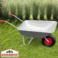 Gardebruk Kruiwagen 80 Liter – Belastbaarheid 100 Kg - Zilver -Tuin Kortingswinkel 1200x1200 40