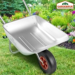 Gardebruk Kruiwagen 80 Liter – Belastbaarheid 100 Kg - Zilver -Tuin Kortingswinkel 1200x1200 41