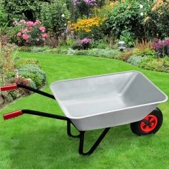 Gardebruk Kruiwagen 80 Liter – Belastbaarheid 100 Kg - Zilver -Tuin Kortingswinkel 1200x1200 42