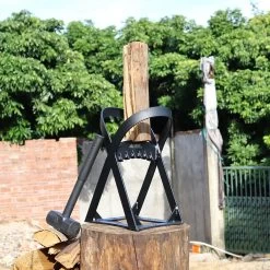 Lighted Lifestyle™| Houtklover Voor Aanmaakhout Incl. Kloofhamer - Houtsplijter - Houtkliever - Snel Haardhout - Gietijzer - Incl. Schroeven -Tuin Kortingswinkel 1200x1200 423