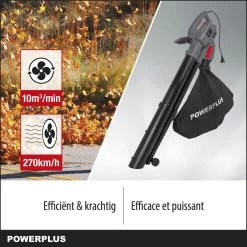 Powerplus POWEG9013 Elektrische Bladblazer - Bladzuiger En -versnipperaar - 3300W - Blazen - Zuigen - Versnipperen - Incl. 40L Opvangzak -Tuin Kortingswinkel 1200x1200 59