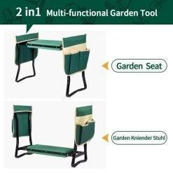 Uten - Kniebankje Tuin - Knie Steun - Tuinkruk Inklapbaar - Kniesteun Tuinieren - Kniekussen - Tot 150 Kg - Groen -Tuin Kortingswinkel 1200x1200 618