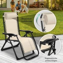 Sens Design Tuinstoel - Ligstoel Tuin - Beige -Tuin Kortingswinkel 1200x1200 728