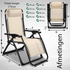 Sens Design Tuinstoel - Ligstoel Tuin - Beige -Tuin Kortingswinkel 1200x1200 729