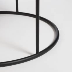 Mica Decorations Leandro Bijzettafel - Set Van 2 - H45 X Ø45 Cm - Zwart -Tuin Kortingswinkel 1200x1200 776