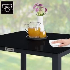 Casaria – Tuintafel – Aluminium – 90x90x75cm –Antraciet -Tuin Kortingswinkel 1200x1200 783