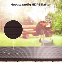 LifeGoods Klaptafel - Inklapbaar - 180 Cm - 6 Tot 8 Personen - Bruin -Tuin Kortingswinkel 1200x1200 842