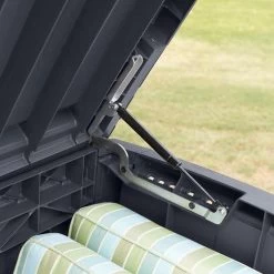 Keter - Borneo Opbergbox - 416 Liter - 129.5 X 62.5 X 70 Cm - Antraciet -Tuin Kortingswinkel 1200x1200 867