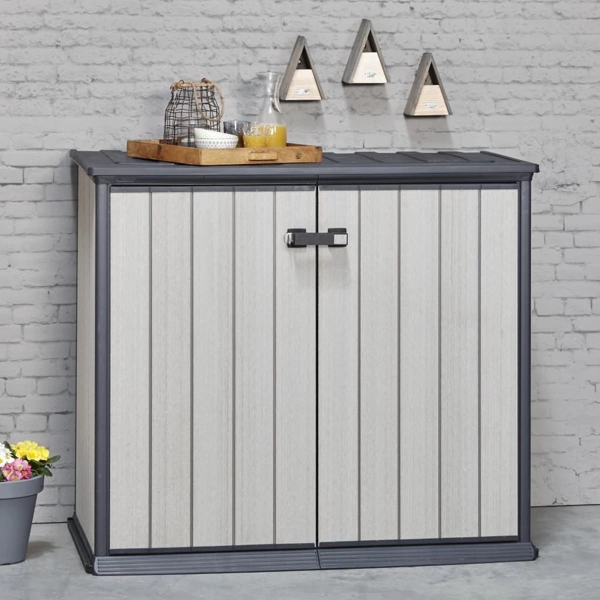 Keter Patio Store Opbergkast - 139,5x77x120cm - Grijs 3 Keter Patio Store Opbergkast - 139,5x77x120cm - Grijs - Afbeelding 3