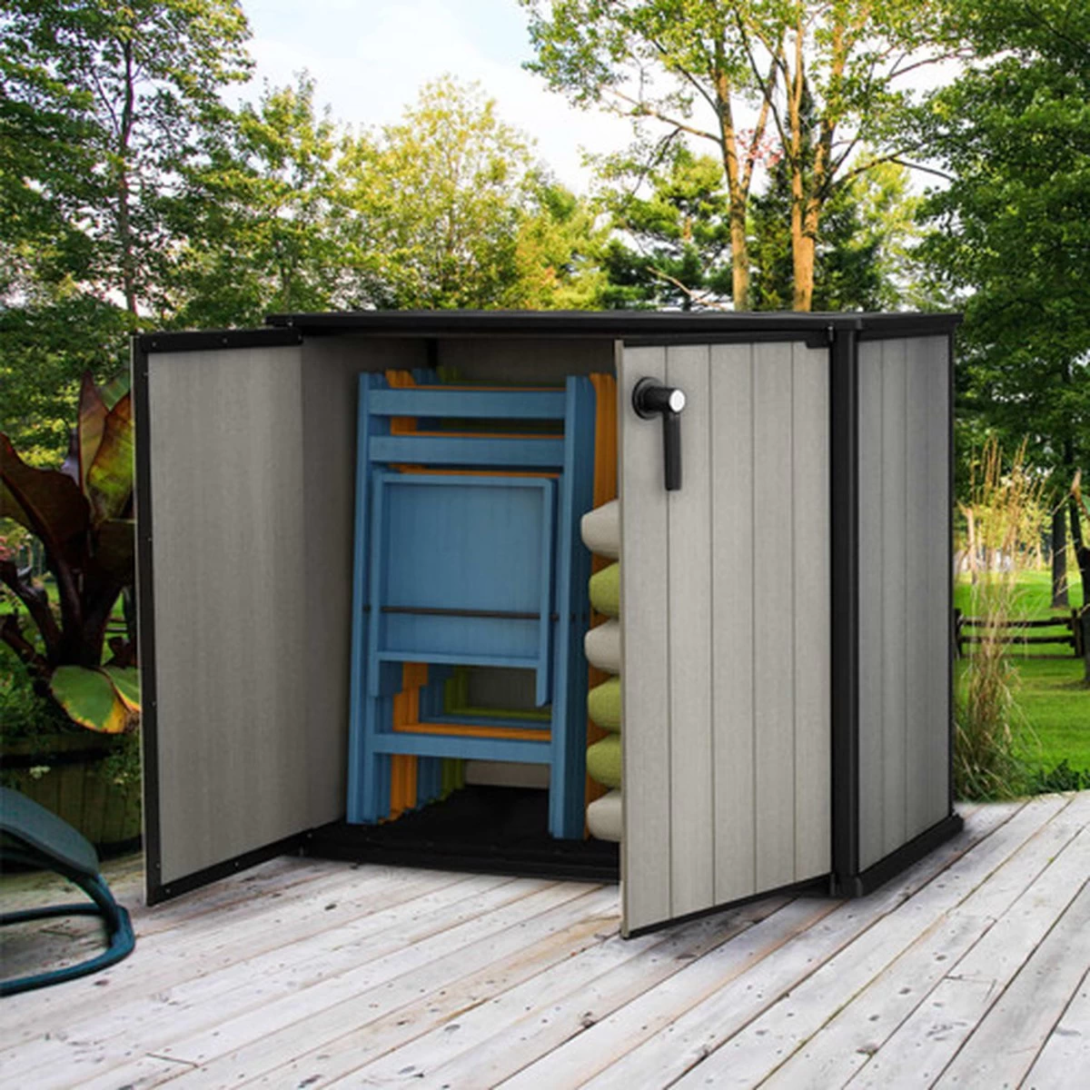 Keter Patio Store Opbergkast - 139,5x77x120cm - Grijs 10 Keter Patio Store Opbergkast - 139,5x77x120cm - Grijs - Afbeelding 10