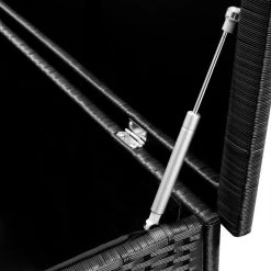 Casaria Wicker Opbergbox - Waterdicht 121,5cm Met Wielen - Grijs -Tuin Kortingswinkel 1200x1200 882