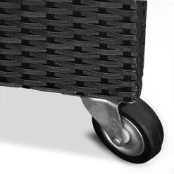 Casaria Wicker Opbergbox - Waterdicht 121,5cm Met Wielen - Grijs -Tuin Kortingswinkel 1200x1200 885