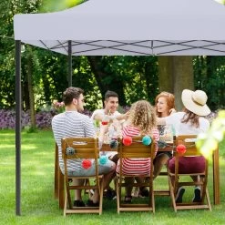 LifeGoods Partytent - 3x3 M - Zijwanden - Easy Up - Opvouwbaar - Waterdicht - Draagtas Met Wieltjes - Donkergrijs -Tuin Kortingswinkel 1200x1200 902
