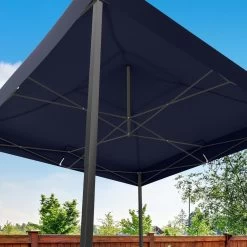 LifeGoods Partytent - 3x3 M - Easy Up - Opvouwbaar - Waterdicht - Draagtas Met Wieltjes - Donkerblauw -Tuin Kortingswinkel 1200x1200 925