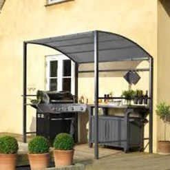 Merkloos Barbecue Overkapping Afm. 233 X 145 Cm Zwart -Tuin Kortingswinkel 1200x1200 933