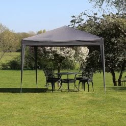 Ambiance Easy-up Partytent - 3x3m - Opvouwbaar - Grijs -Tuin Kortingswinkel 1200x1200 935