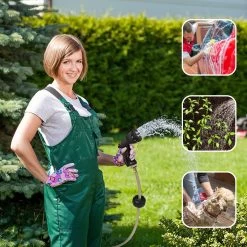 Buxibo - Wandslangenbox 20 Meter + 2 Meter - Tuinslang Met Haspel - 9 Sproei Standen - Slangenhouder 180° Draaibaar - Tuinslanghaspel Zwart+ Gratis Sproeier - Zwart -Tuin Kortingswinkel 1200x1200 994