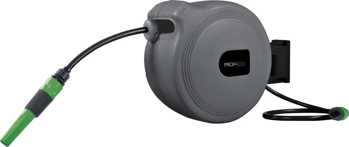 Profeco Wandslangenbox 15m X 12mm - Muurhaspel - Tuinslanghaspel - Incl. Tuinsproeier 1 Profeco Wandslangenbox 15m X 12mm - Muurhaspel - Tuinslanghaspel - Incl. Tuinsproeier