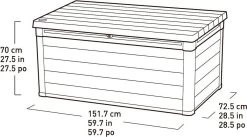 Keter Denali Opbergbox - 570L - 151,7x72,5x70cm - Grijs -Tuin Kortingswinkel 1200x668 2