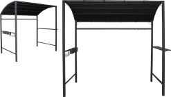 Merkloos Barbecue Overkapping Afm. 233 X 145 Cm Zwart -Tuin Kortingswinkel 1200x679 2