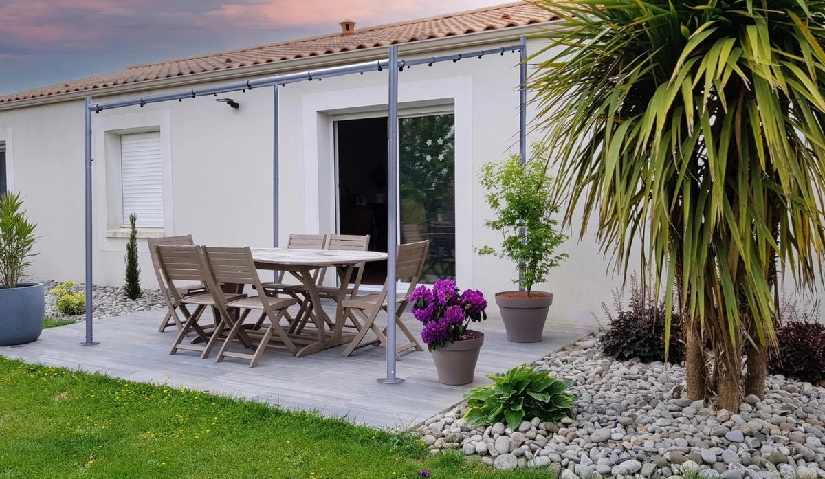 SORARA® Milano Paviljoen - Grijs - 285x300 Cm. 8 SORARA® Milano Paviljoen - Grijs - 285x300 Cm. - Afbeelding 8