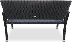 Casaria Polyrattan Tuinbank – 2 Zits UV-bestendig - Zwart 11 Casaria Polyrattan Tuinbank – 2 Zits UV-bestendig - Zwart -Tuin Kortingswinkel 1200x700