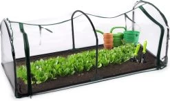 Kinzo Garden Broeikas - Tunnelkas - Met Rits - Staal - 130x60x50cm