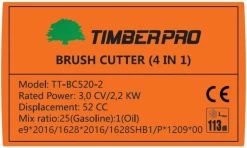 TIMBERPRO – 2in1 - Bosmaaier - Kantenmaaier - Benzine - 52 Cc - Draad En Mes - 3,0 PK 10 TIMBERPRO – 2in1 - Bosmaaier - Kantenmaaier - Benzine - 52 Cc - Draad En Mes - 3,0 PK -Tuin Kortingswinkel 1200x721 3
