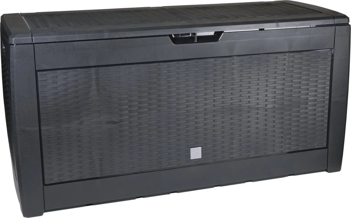 Opbergbox 310L UV-Bestendig Weerbestendig Wielen Tuinbox Rotan-look Antraciet 1 Opbergbox 310L UV-Bestendig Weerbestendig Wielen Tuinbox Rotan-look Antraciet