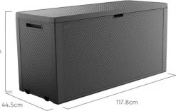 Keter Tuinkussen Opbergbox | 270 L | Tuinkussenbox | Tuinkast | Tuinbox -Tuin Kortingswinkel 1200x764 1