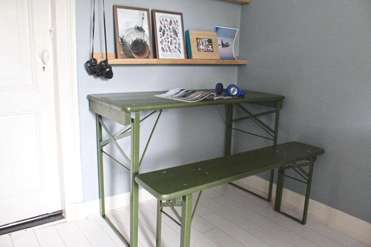 MaximaVida Inklapbare Biertafel Berlijn 120 X 50 Cm Olijfgroen - FSC Hout 8 MaximaVida Inklapbare Biertafel Berlijn 120 X 50 Cm Olijfgroen - FSC Hout - Afbeelding 8