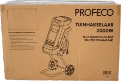 Profeco Stille Hakselaar 2000W - Tuinhakselaar - Versnipperaar Voor 45mm Takdikte - Incl. 50 Liter Opvangzak En Veilige Duwstok -Tuin Kortingswinkel 1200x800 25