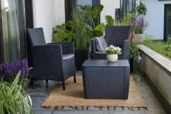 Allibert Iowa Tuinstoel - 60x62x89cm – Grafiet -Tuin Kortingswinkel 1200x800 260