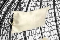 Hangstoel - Ei Stoel - Met Frame - Zwart Beige - Tot 125 Kg -Tuin Kortingswinkel 1200x800 264