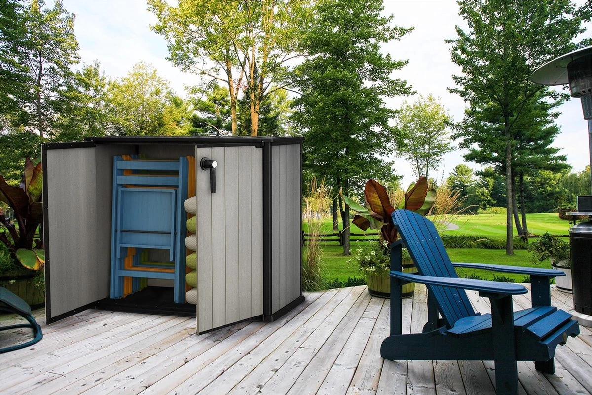 Keter Patio Store Opbergkast - 139,5x77x120cm - Grijs 6 Keter Patio Store Opbergkast - 139,5x77x120cm - Grijs - Afbeelding 6