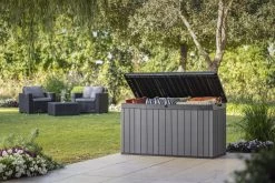 Keter Darwin Opbergbox - 570L - 142,5x65,5x78,2cm - Grijs -Tuin Kortingswinkel 1200x800 299