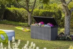 Keter Darwin Opbergbox - 570L - 142,5x65,5x78,2cm - Grijs -Tuin Kortingswinkel 1200x800 300