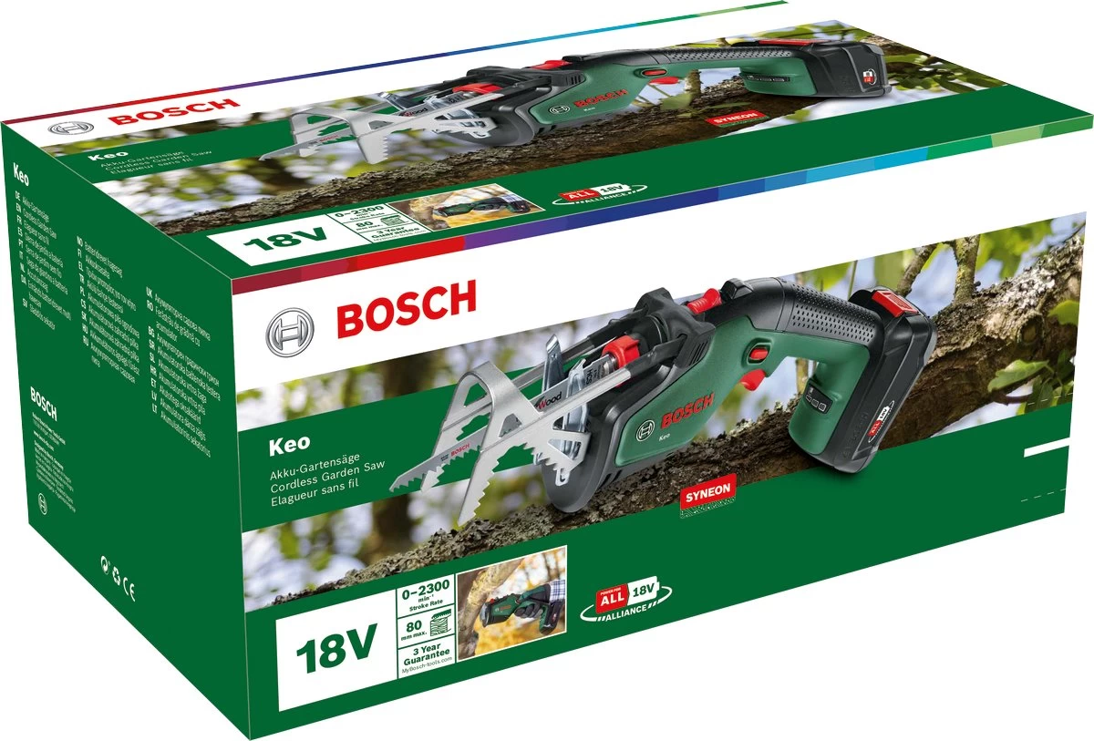 Bosch KEO 18 Accu Tuinzaagmachine - Snijdiameter Van 80 Mm - Met 18 V Accu En Lader 9 Bosch KEO 18 Accu Tuinzaagmachine - Snijdiameter Van 80 Mm - Met 18 V Accu En Lader - Afbeelding 9