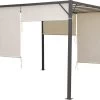 MaxxGarden Pergola - Partytent - Tuinpaviljoen Met één Gesloten Zijkant - 3x3x2,3 M - Cream