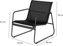 909 Outdoor Tuinset Camilla - 4-delig - Dubbele Zitbank - 2 Stoelen - Tafel - Stalenframe -Tuin Kortingswinkel 1200x882 3