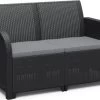 Keter Tuinbank 2-zits Rosalie Grafietkleurig