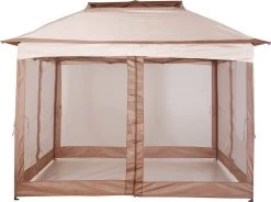 Outsunny Paviljoen Met Zijwanden Partytent Tuintent Popup 3,25 X 3,25 M Khaki 840-166 -Tuin Kortingswinkel 1200x893 9