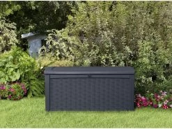 Keter - Borneo Opbergbox - 416 Liter - 129.5 X 62.5 X 70 Cm - Antraciet -Tuin Kortingswinkel 1200x900 67
