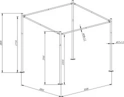 SORARA® Milano Paviljoen - Grijs - 285x300 Cm. 16 SORARA® Milano Paviljoen - Grijs - 285x300 Cm. -Tuin Kortingswinkel 1200x939 1
