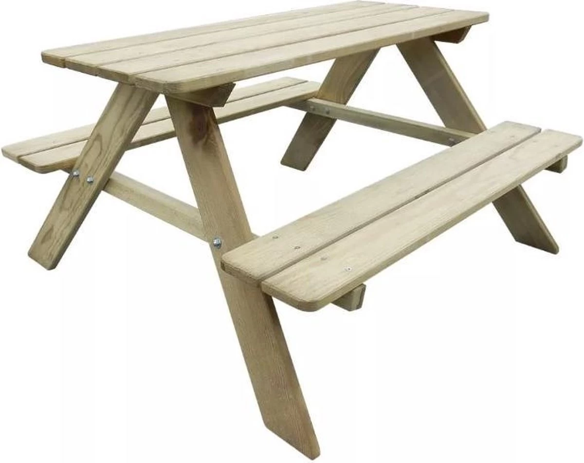 MaxxGarden Kinder Picknicktafel - 90x79x50cm - Hout 1 MaxxGarden Kinder Picknicktafel - 90x79x50cm - Hout