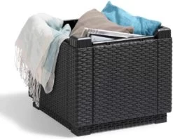 Allibert Opbergpoef Met Deksel - Opbergbox - Bijzettafel Buiten - Tafel - Tuintafel - Opberger 6 Allibert Opbergpoef Met Deksel - Opbergbox - Bijzettafel Buiten - Tafel - Tuintafel - Opberger -Tuin Kortingswinkel 1200x964 2